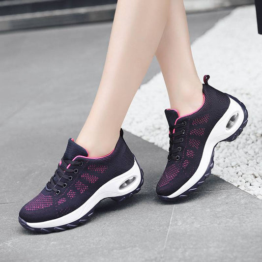 Scarpe sportive da donna con suola morbida in mesh traspirante