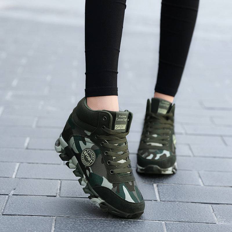 Women's Casual Camouflage Increased Sneakers - YLORESHOP