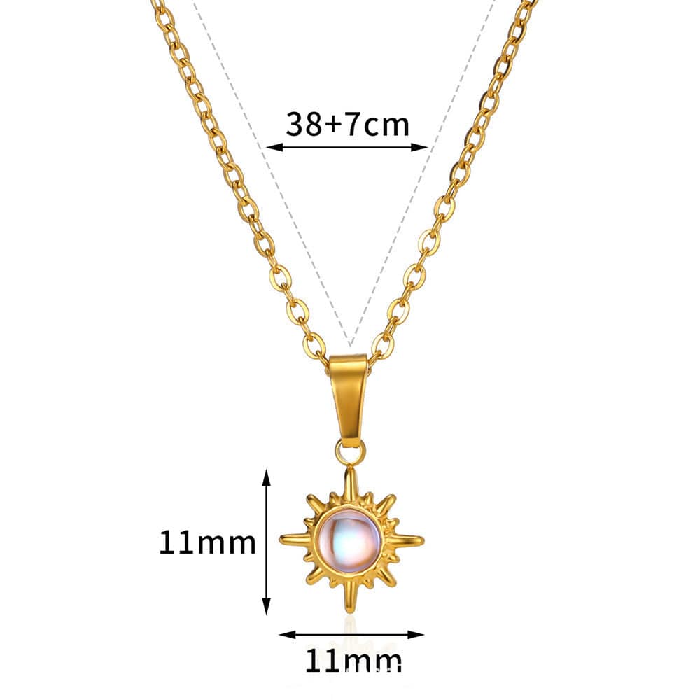 European And American Retro Personalized Sun Necklace - YLORESHOP