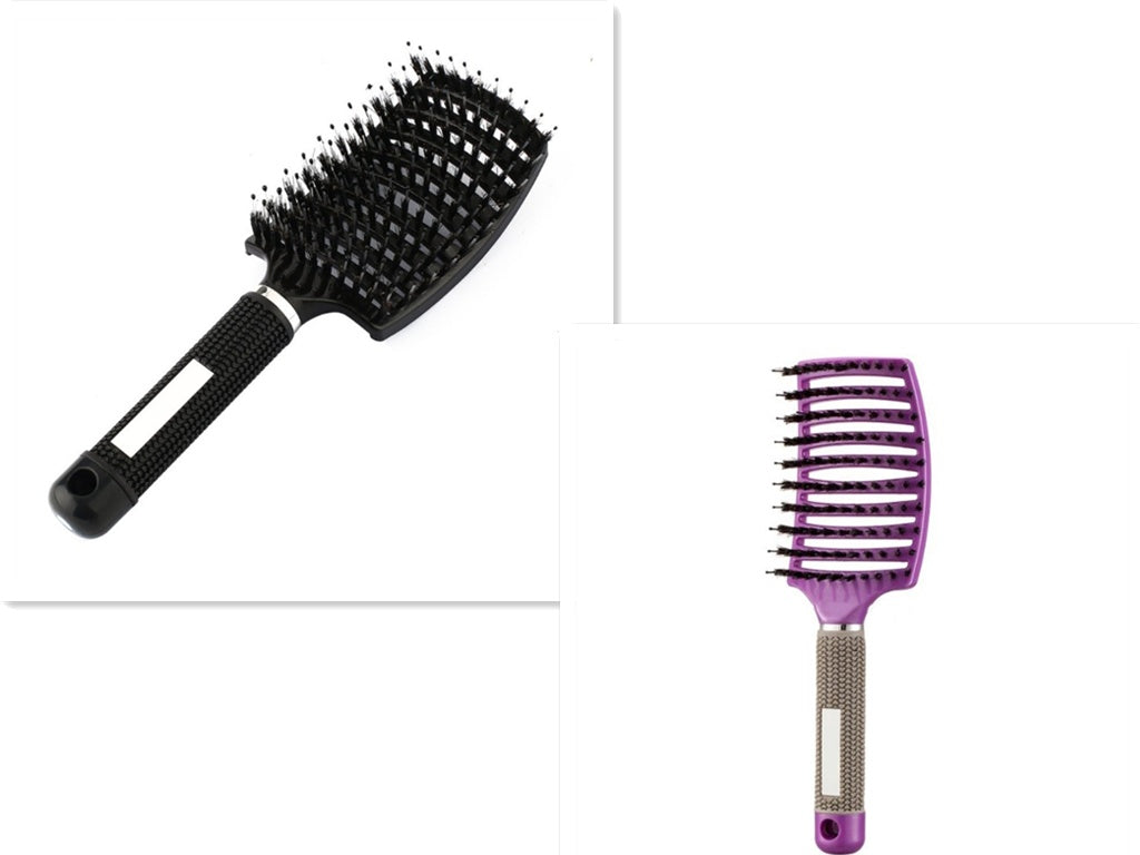 Hairbrush Anti Klit Brushy Haarborstel Women Detangler Hair Brush Bristle Nylon Scalp Massage  Teaser Hair Brush Comb - YLORESHOP