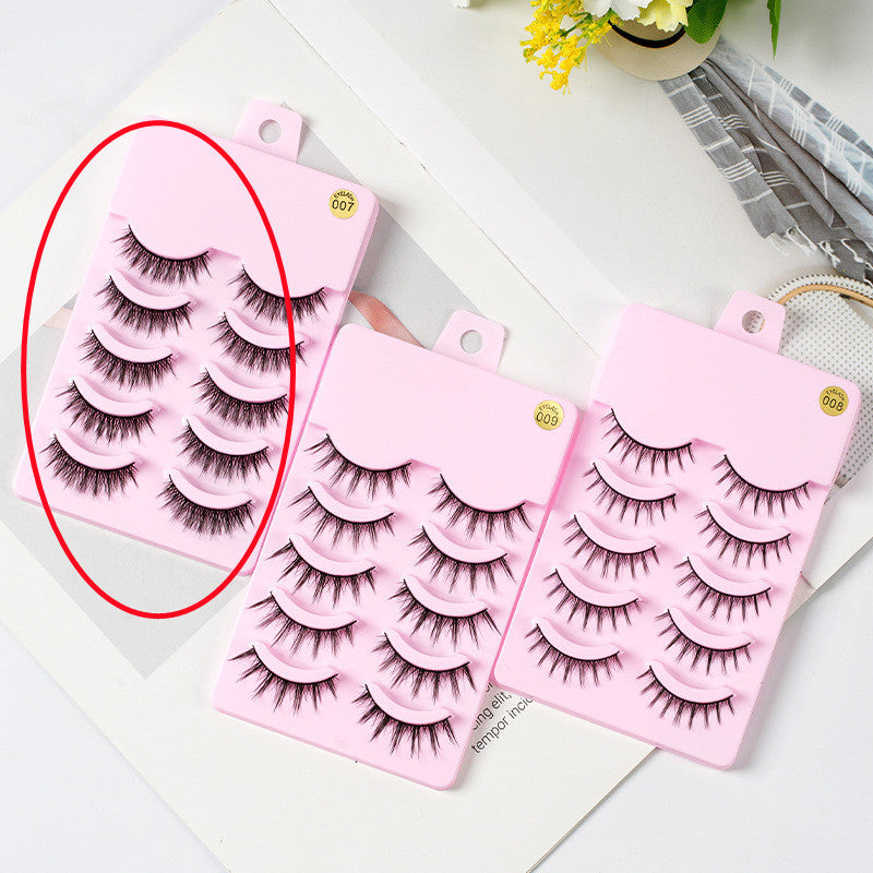 5 Pairs Manga Lashes New Arrival Anime Cosplay Natural Wispy  Korean Makeup Artificial False Eyelashes - YLORESHOP