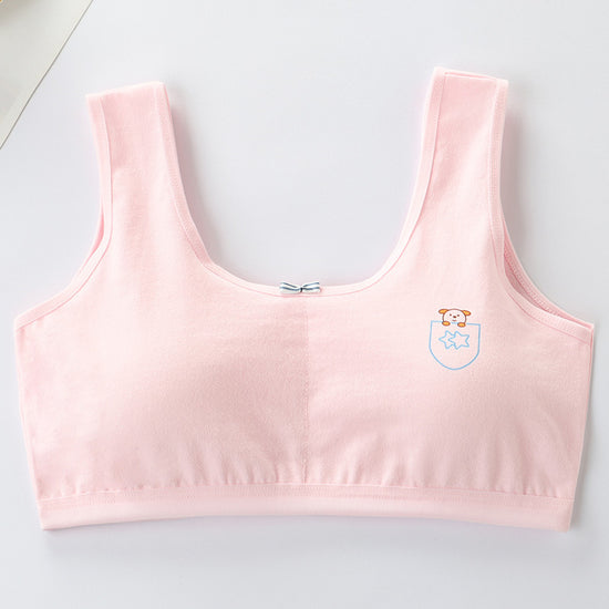 Primary Student Vest Female Junior High  Girl High School  Underwear Pure Cotton Bra - YLORESHOP