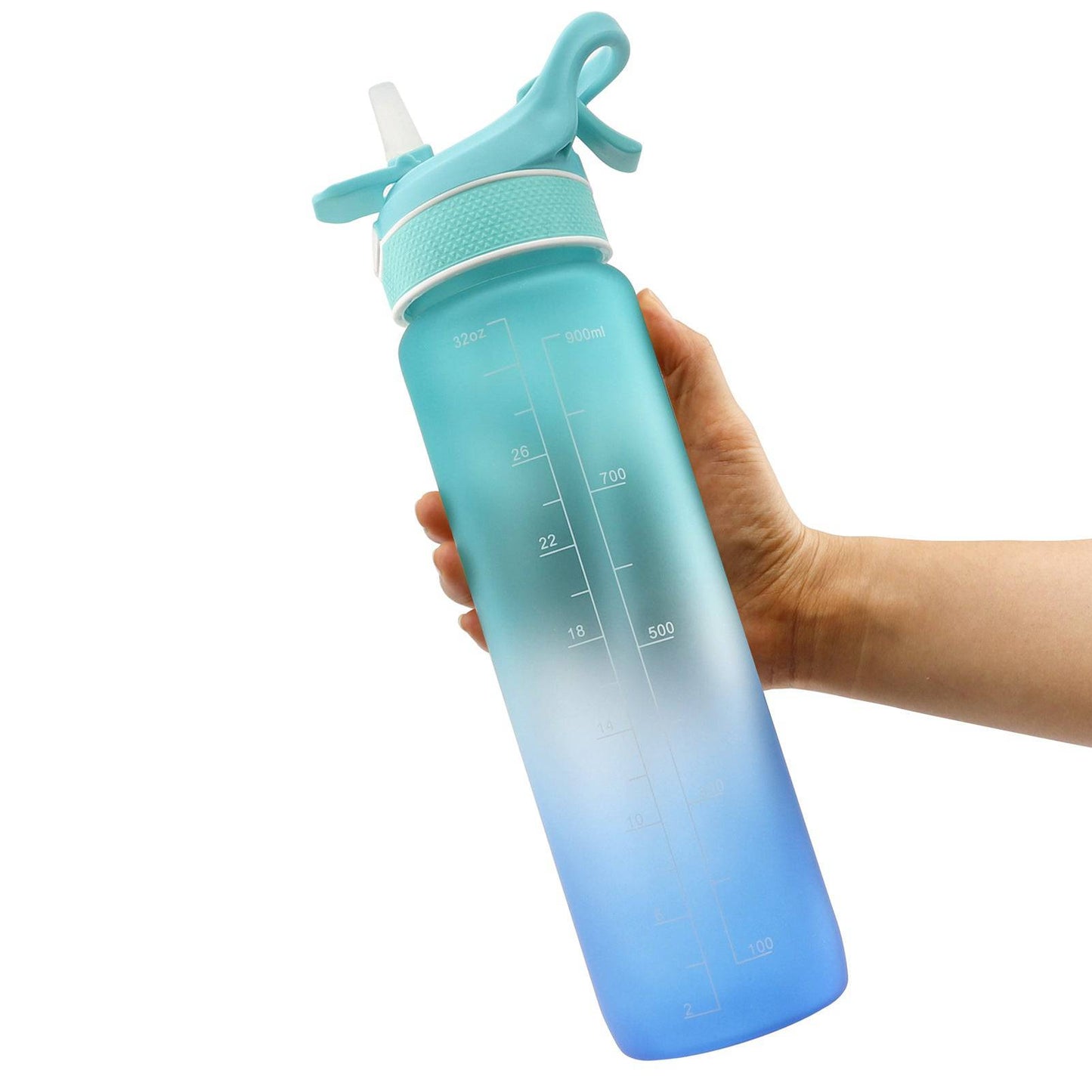 Water Bottle Scrub Bounce Cover Straw Space Cup Sports Water Bottle - YLORESHOP