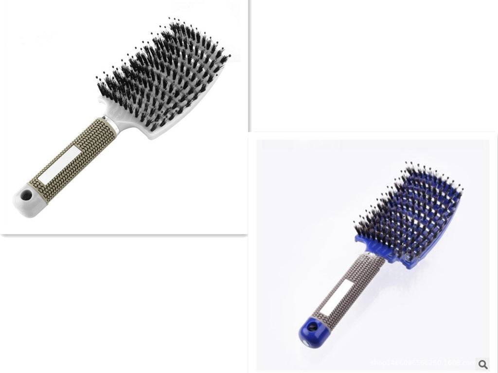 Hairbrush Anti Klit Brushy Haarborstel Women Detangler Hair Brush Bristle Nylon Scalp Massage  Teaser Hair Brush Comb - YLORESHOP