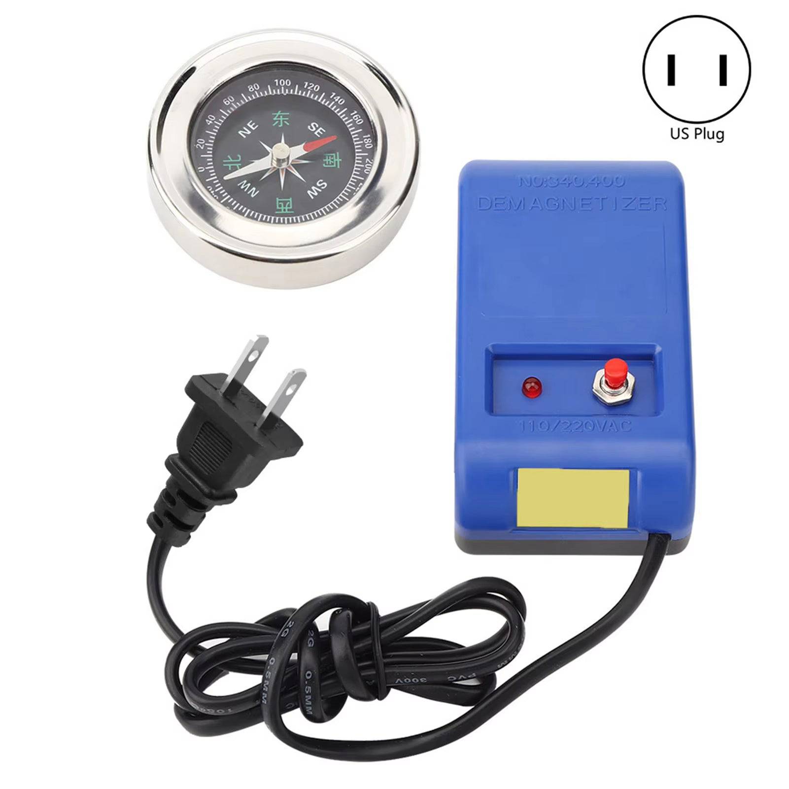 Electrical Demagnetizer Tools Compass Set For Watch Repair Degausser 110V220V Watch Repair Degausser Watch Repair Screwdriver Tweezers Electrical Demagnetise Demagnetizer Tools - YLORESHOP