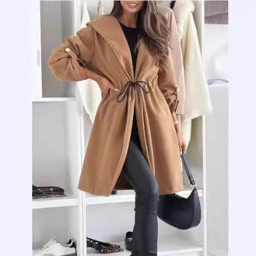 Cappotto autunno inverno casual a maniche lunghe da donna