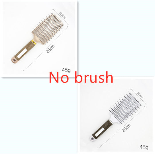 Hairbrush Anti Klit Brushy Haarborstel Women Detangler Hair Brush Bristle Nylon Scalp Massage  Teaser Hair Brush Comb - YLORESHOP