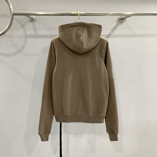 Classic Black Zip-up Hooded Long Sleeve Sweatshirt For Men - YLORESHOP