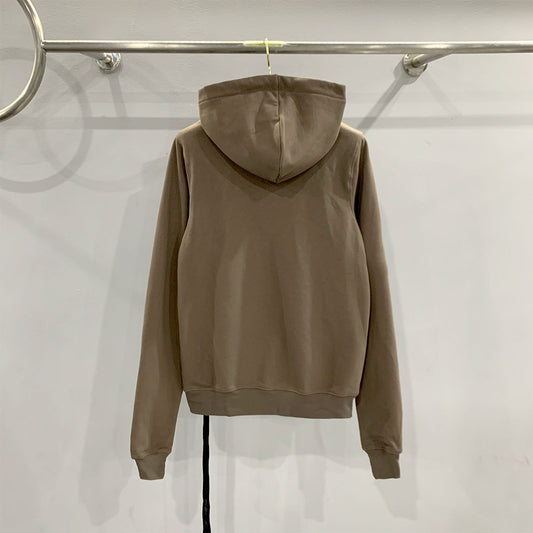 Classic Black Zip-up Hooded Long Sleeve Sweatshirt For Men - YLORESHOP