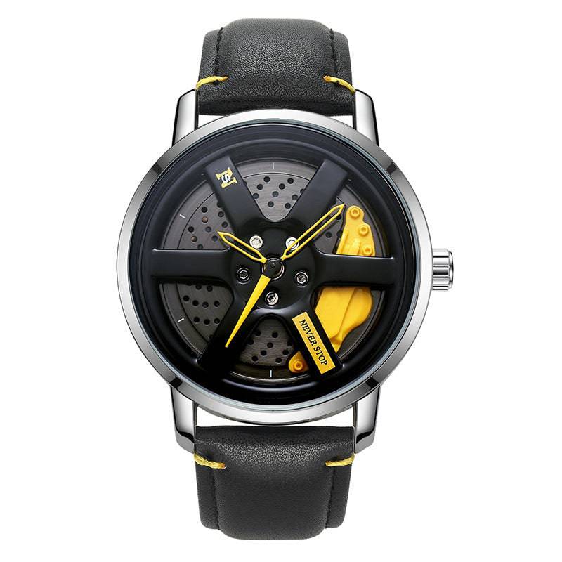 Quartz Men's Mesh Strap Trendy Unique Dial Watch - YLORESHOP