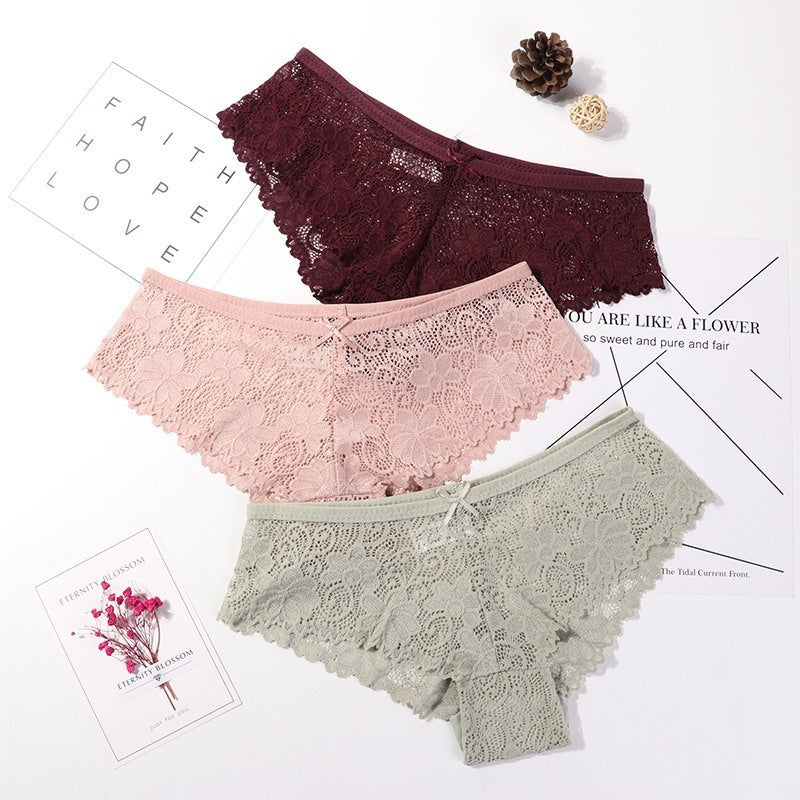 3 Pcs Panties For Woman Underwear - YLORESHOP