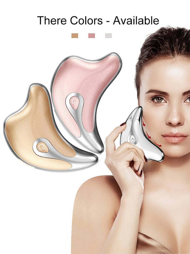 Gua Sha Scraper Facial Massager Face Lifting Slimming LED Light Microcurrent Skin Rejuvenation Electric Body Gouache Massage - YLORESHOP