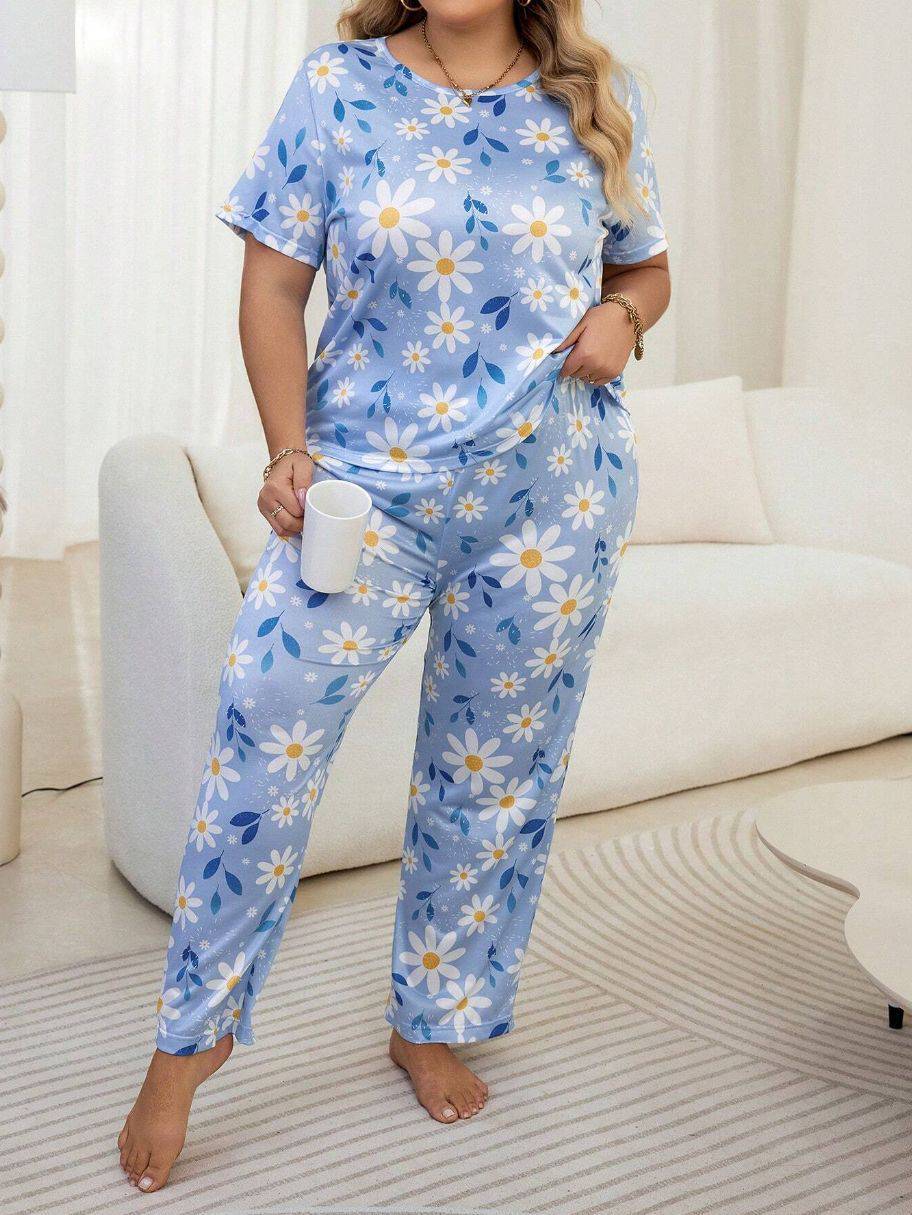 Trousers Plus-sized Plus Size Women's Pajamas Homewear Suit - YLORESHOP