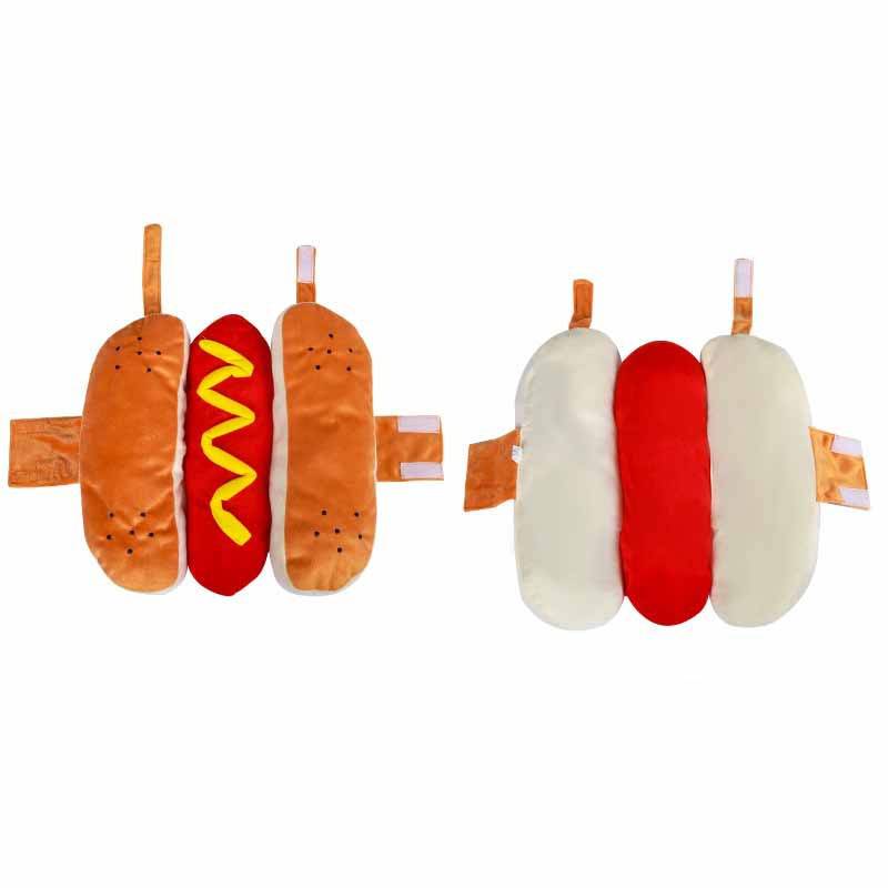 Divertenti costumi di Halloween per cani Cuccioli Abbigliamento per animali domestici Design per hot dog Vestiti per cani Abbigliamento per animali Vestirsi Costume per gatti