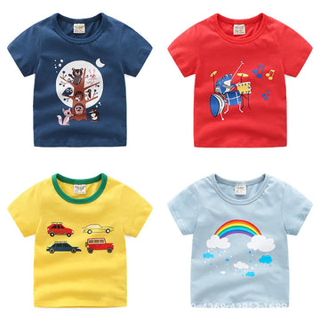 Children's summer cartoon print T-shirt - YLORESHOP