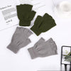 Autumn And Winter Thin Knitted Half Finger Gloves Adult Riding Cold-proof - YLORESHOP