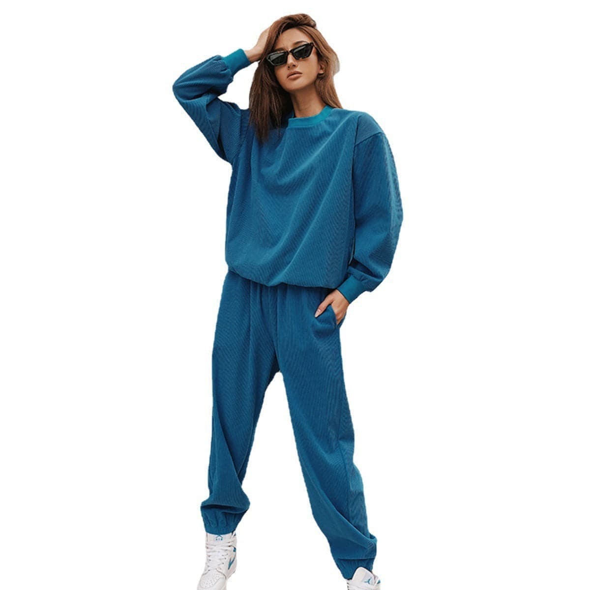 Women's Sports And Leisure Sweater Trousers Suit - YLORESHOP