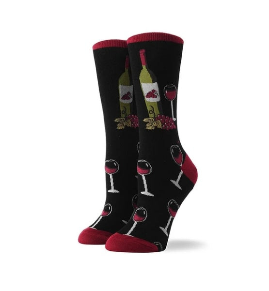 wine woman socks - YLORESHOP