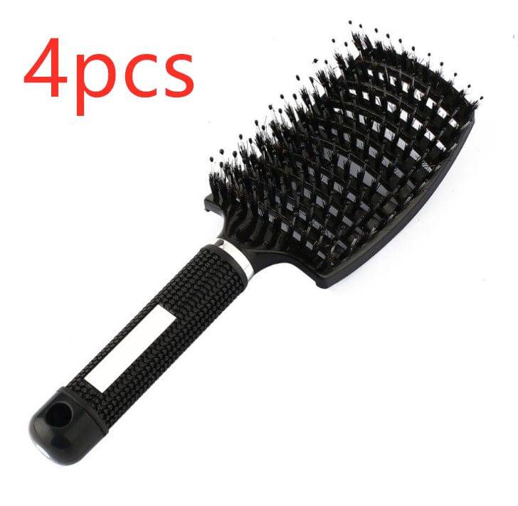 Hairbrush Anti Klit Brushy Haarborstel Women Detangler Hair Brush Bristle Nylon Scalp Massage  Teaser Hair Brush Comb - YLORESHOP