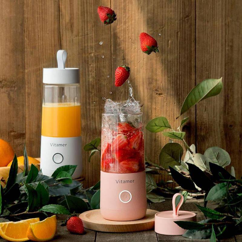 350ml Portable Blender Juicer Electric USB Rechargeable Mixer Smoothie Slushy Cup Juice Blender Bottle USB Charging Kitchen Gadgets - YLORESHOP