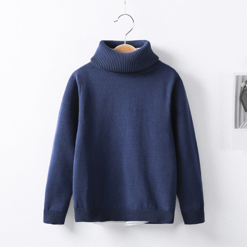 Autumn and winter high collar children's knitwear - YLORESHOP