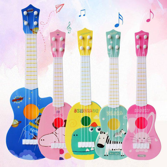 Strumento di simulazione per bambini piccola chitarra ukulele mini a quattro corde