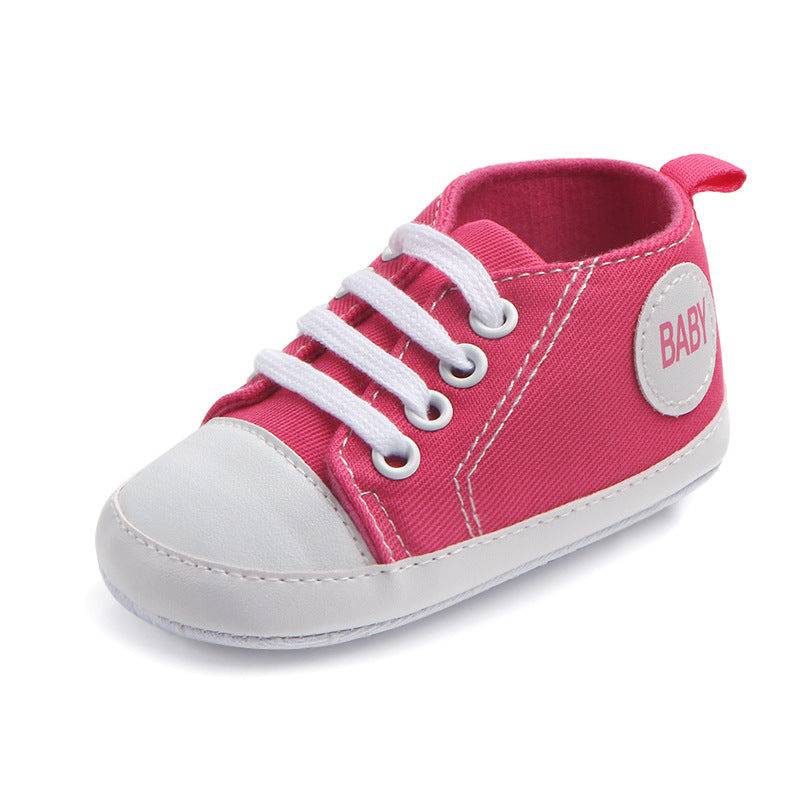 Scarpe da ginnastica sportive classiche in tela Scarpe da primo camminatore per bambina e bambino Scarpe da bambino antiscivolo con suola morbida per neonati