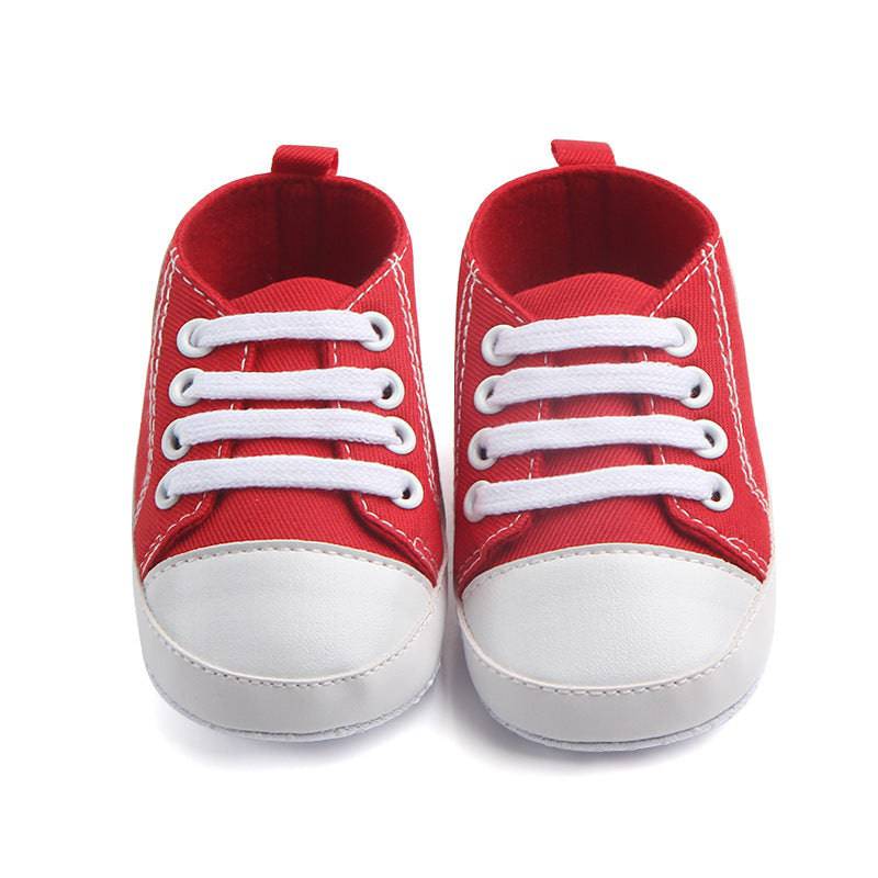 Scarpe da ginnastica sportive classiche in tela Scarpe da primo camminatore per bambina e bambino Scarpe da bambino antiscivolo con suola morbida per neonati