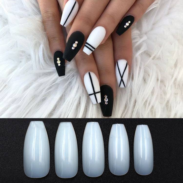 500 transparent / natural fake nails - YLORESHOP