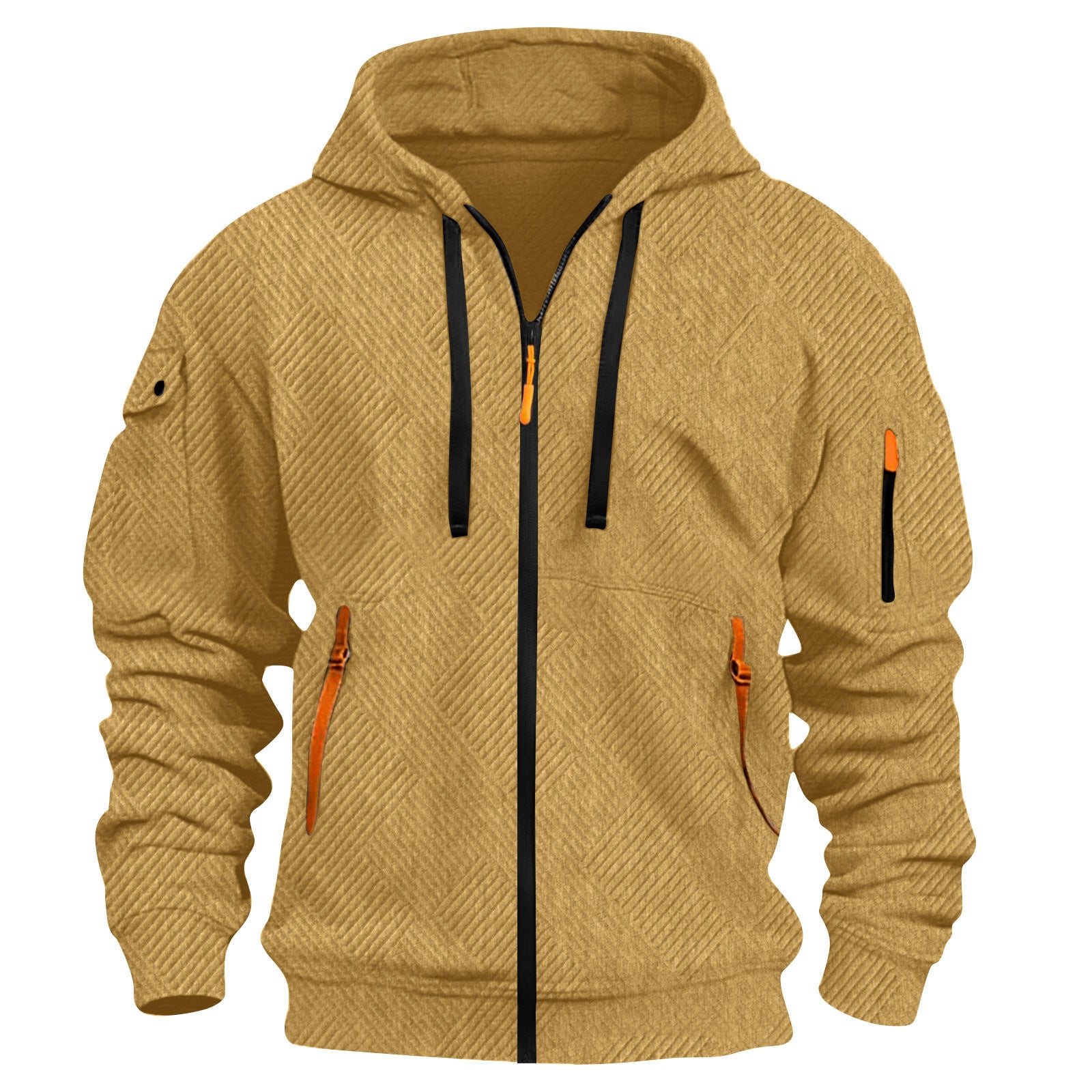 Outerwear Pocket Decorated Sporty Casual Hoodie For Men - YLORESHOP