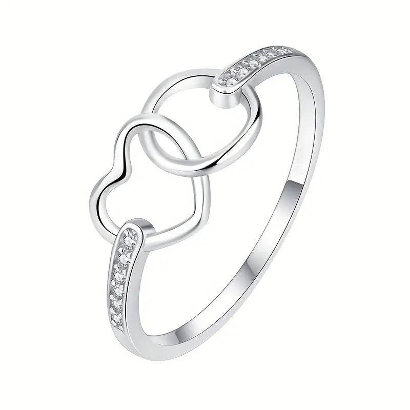 Simple Female Love Heart Ring - YLORESHOP