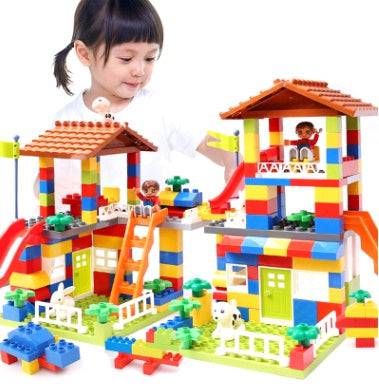 Children's puzzle building blocks, boys and girls, city baby, children's toys, early childhood toys