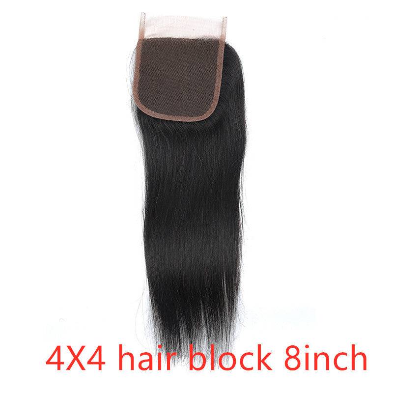 Real human hair straight wave human hair hair curtain natural color wig hair extension - YLORESHOP