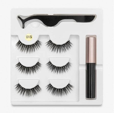 A Pair Of False Eyelashes With Magnets In Fashion - YLORESHOP