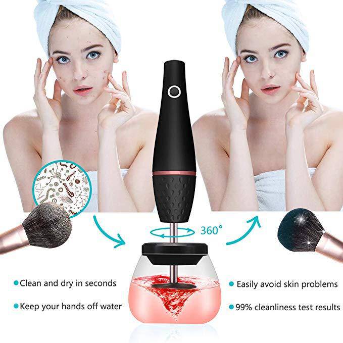 Makeup brush cleaner electric - YLORESHOP