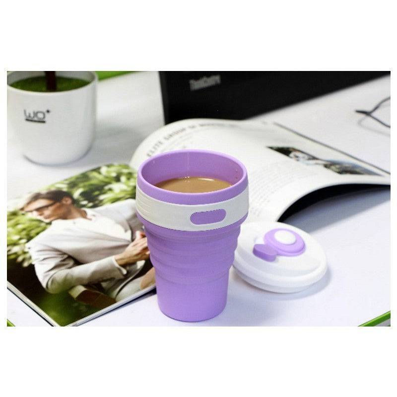 Tazze da caffè Tazze da viaggio pieghevoli in silicone Tazze da acqua pieghevoli BPA FREE Food Grade Drink Ware Mug Tazze da tè e caffè