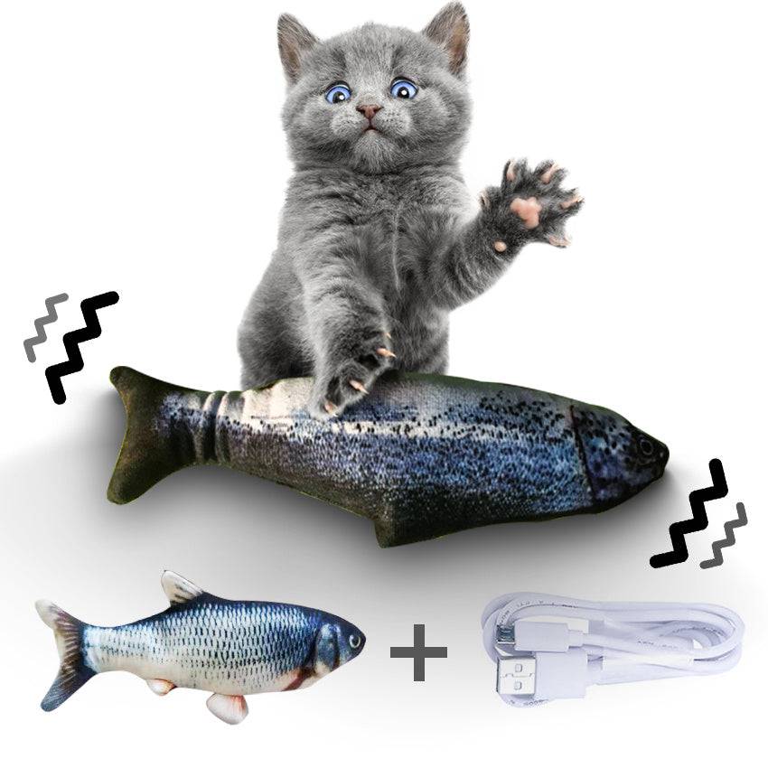 Senza versione Cat Nip - Simulazione elettrica del pesce che salta. Giocattolo elettrico per pesci