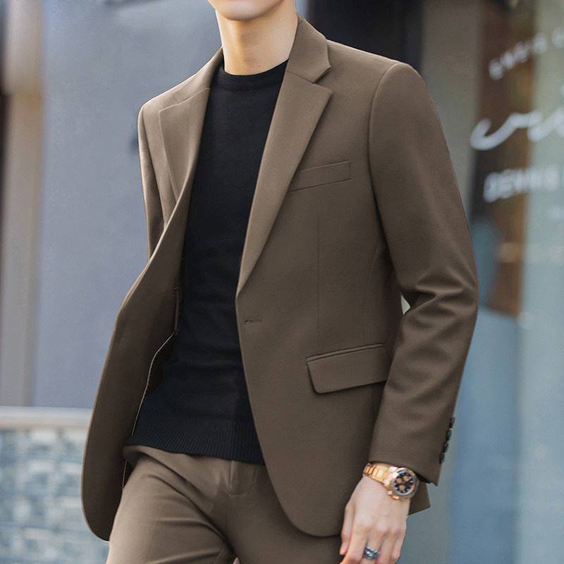 Business Casual Korean-style Slim-fit Trendy High-end Suit Men's Jacket