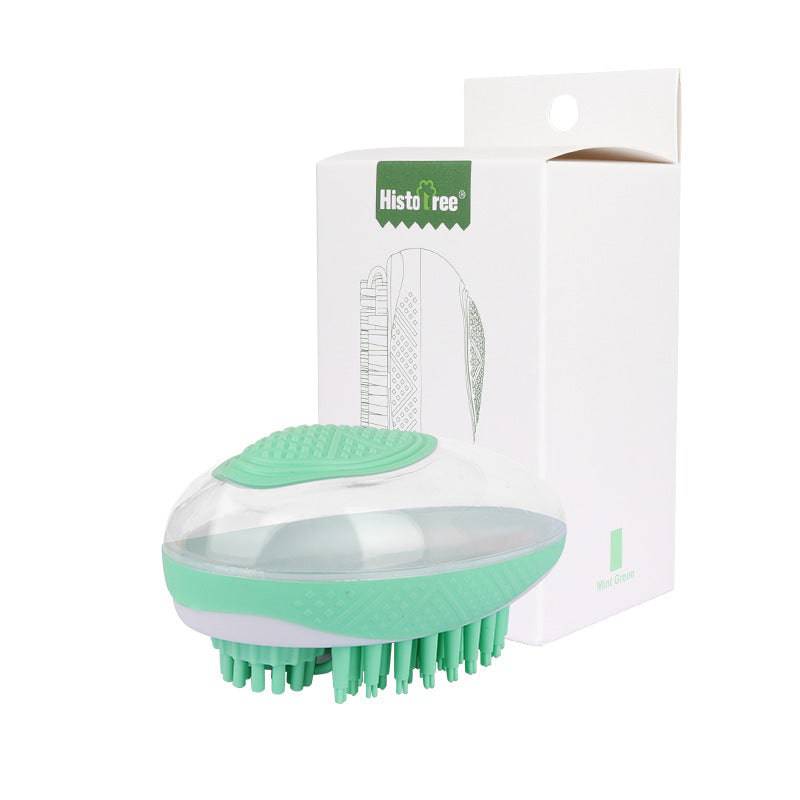 Spazzola da bagno per cani e gatti 2 in 1 Pet SPA Massaggio Pettine Morbido silicone Animali domestici Doccia Toelettatura capelli Cmob Strumento per la pulizia del cane Prodotti per animali domestici