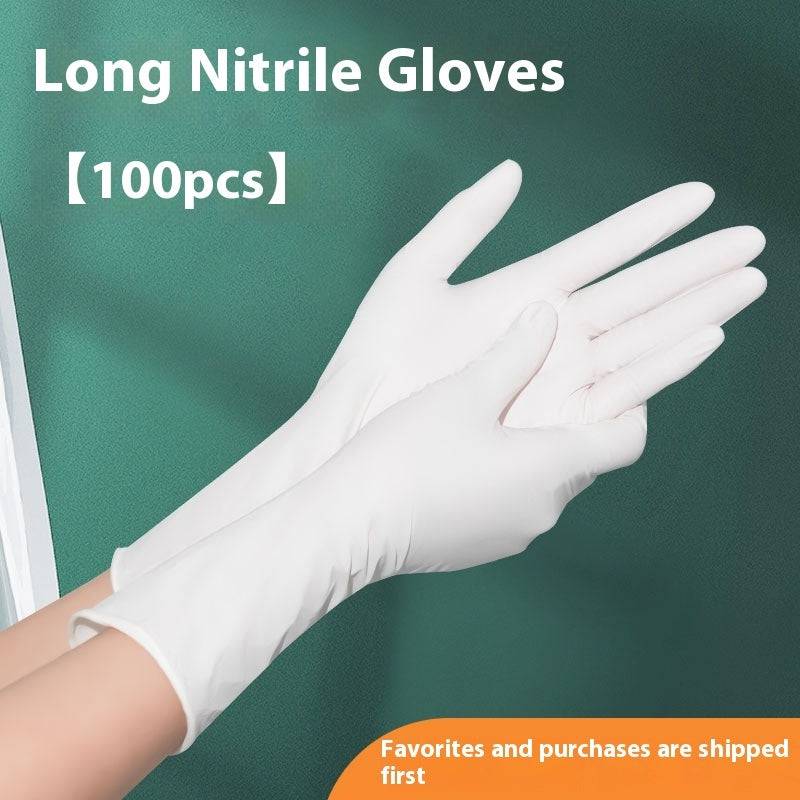 Disposable Dishwashing Gloves Female Extended Waterproof Latex - YLORESHOP