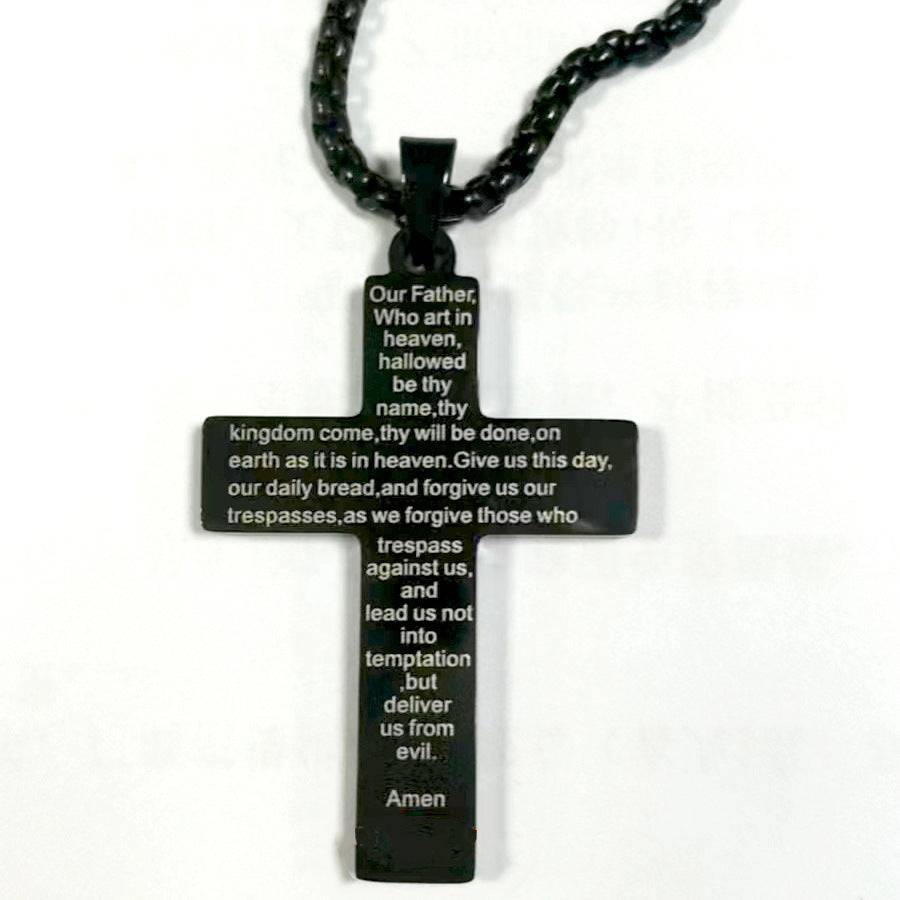 Amazon Hot American Flag Cross Necklace Pendant Men's Stainless Steel Necklace - YLORESHOP