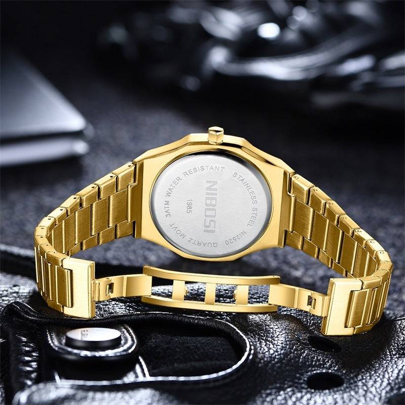 Simple Gold Men's Watch Student Quartz Watch - YLORESHOP