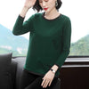 Women's Patchwork Round Neck Long-sleeved T-shirt - YLORESHOP