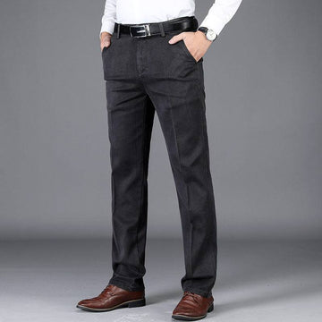 Autumn And Winter Thick High Waist Plus Size High Elasticity Baggy Straight Trousers - YLORESHOP