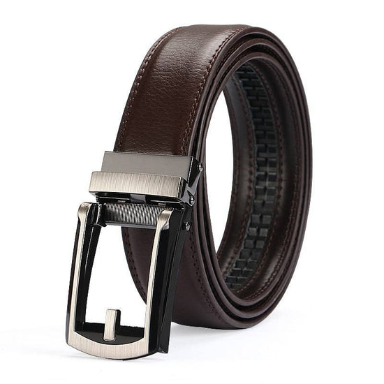 Two-layer Cowhide Fake Needle Automatic Buckle Men's Special Belt - YLORESHOP
