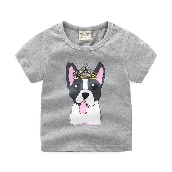 Children's summer cartoon print T-shirt - YLORESHOP