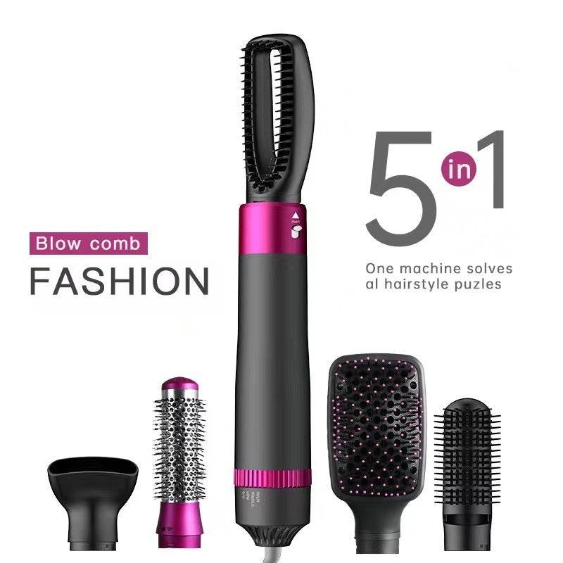 Professional 5 In 1 Hair Dryer Brush Dryer And Straightening Brush Electric Hair Styling Tool Automatic Hair Curler Beauty Supplies Gadgets - YLORESHOP