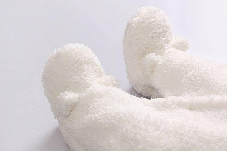 Baby clothes lamb winter cotton padded clothes baby newborn baby skin thickening climb Siamese clothes cotton - YLORESHOP