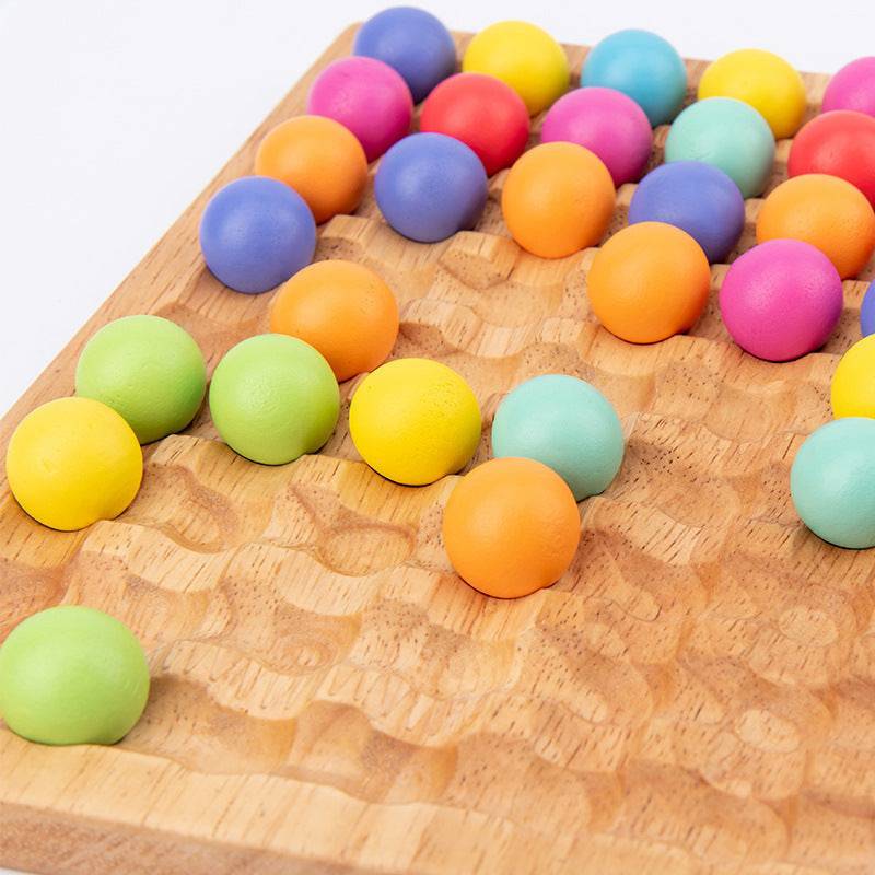 Color Bead  Parent-child Concentration Training Wooden - YLORESHOP