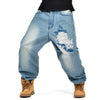 Casual Loose Hip Hop Denim Jeans for Boys and Men - YLORESHOP